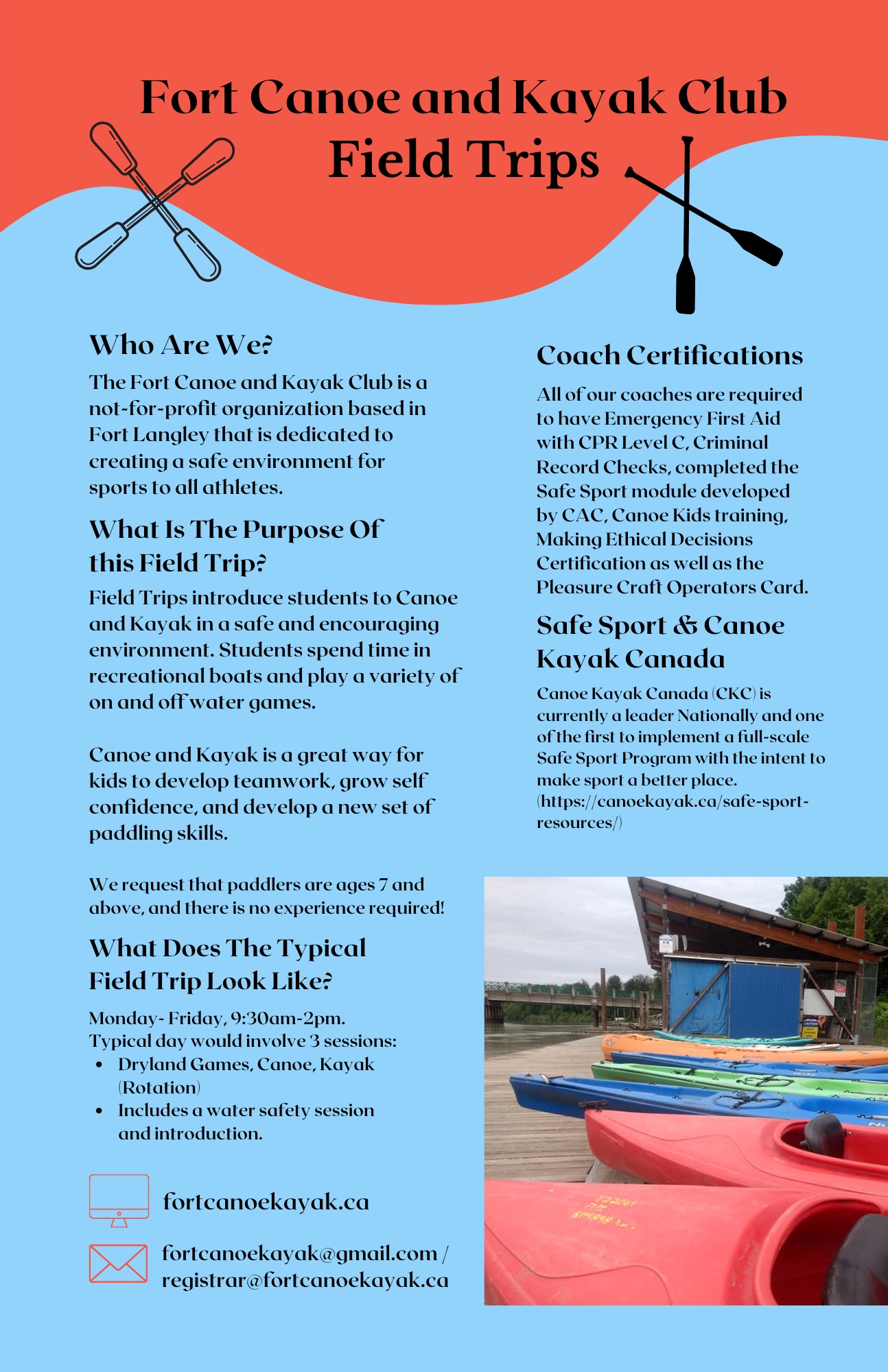 Fort Canoe and Kayak site by RAMP InterActive